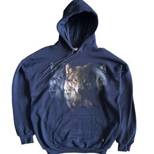 King Fashions Wolf Graphic Hoodie - Men’s M (Made in Canada)